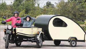 Motor fiets met zijspan