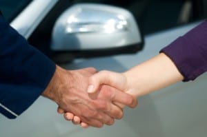 Onderhandeling voor auto