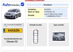 schade auto verleden