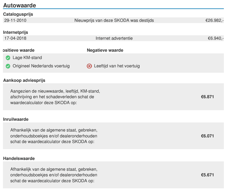 Kenteken Check met Autowaarde informatie